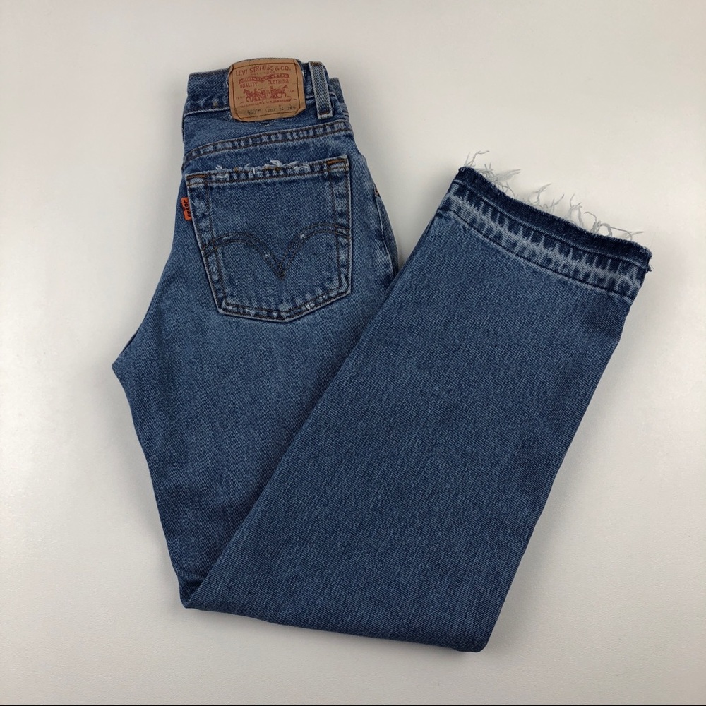 Vintage LEVI'S 550 Orange Tab Custom Jeans